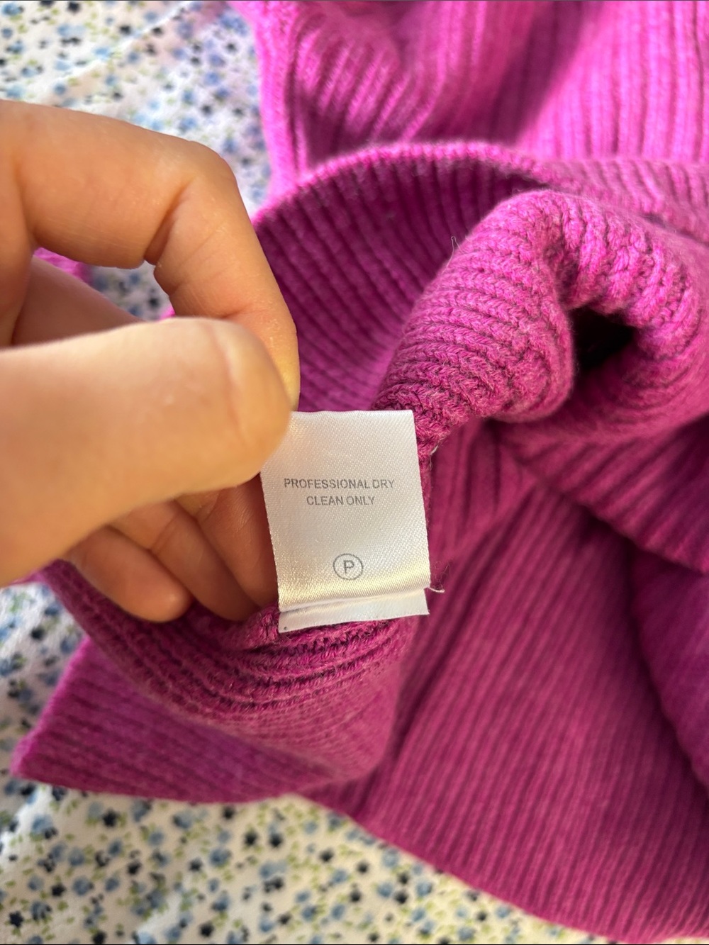 Staud Keith Sweater Peace Crop Pink Size S Wool Blend Knit Crew Embroidered - Picture 7 of 7